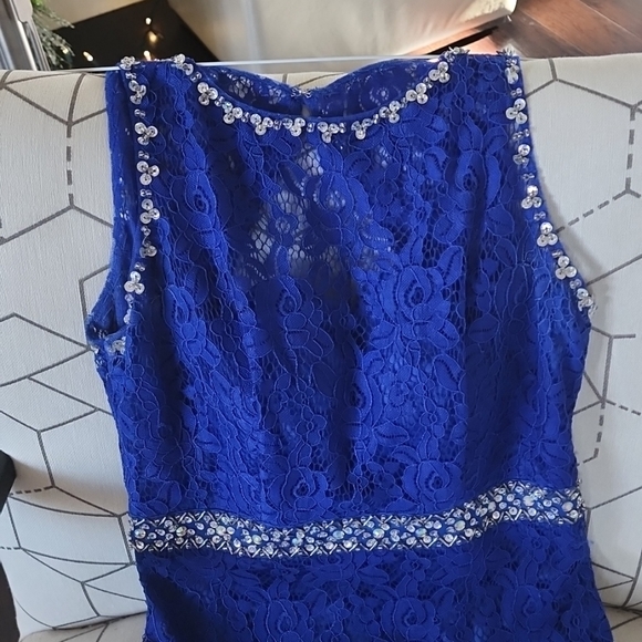 Blue cocktail dress - Picture 1 of 3